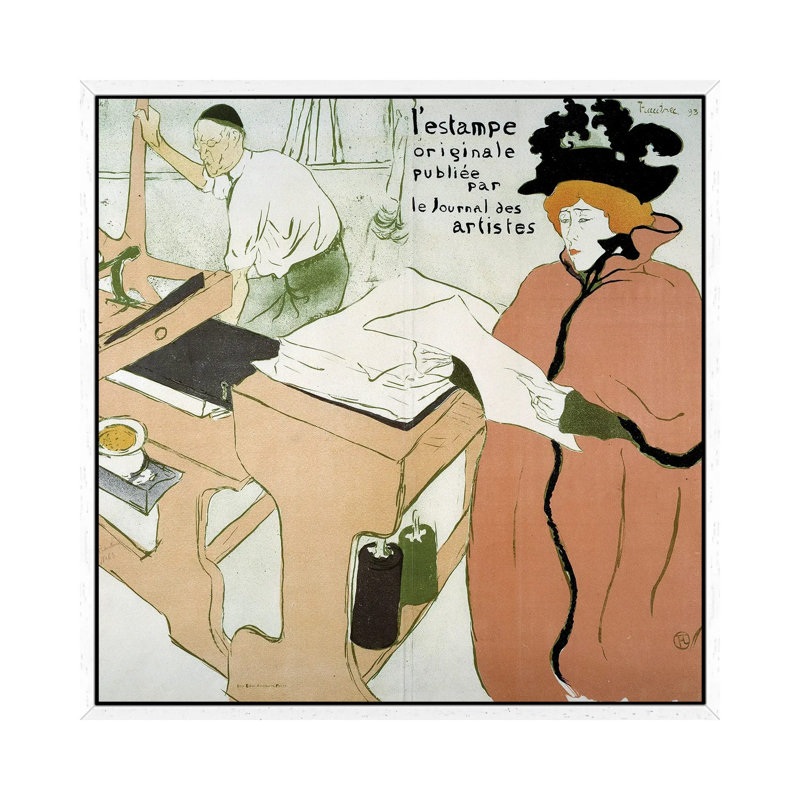 Cover Of The Print: “The Original Print Published By The Journal Des Artistes”, 1893 by Henri De Toulouse-Lautrec - Gallery-Wrapped Canvas Giclée on Canvas