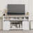 Thoa 58'' Media Console TV Stand For TVs Up To 65" With Electric Fireplace Included-383999239