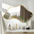 Luxury Asymmetrical Wall Mirror, Designer Irregular Bathroom Vanity Mirror with Sleek Aluminum Frame for Modern Interiors-251871864-251871869