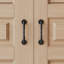 Wrought Iron Gate Handle Colonial Design Door Pull