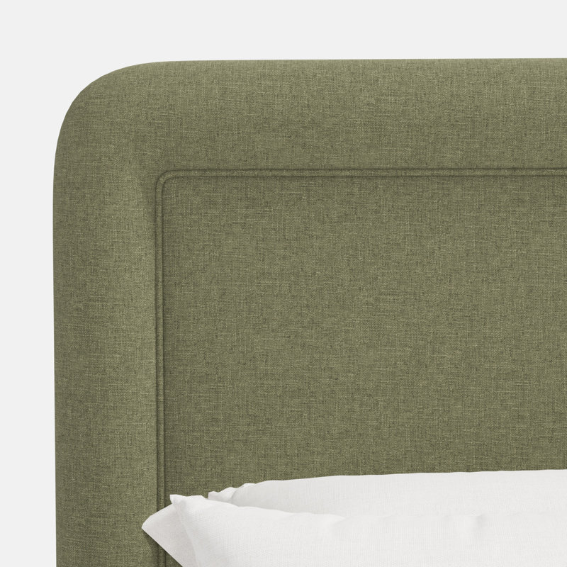 Stoffer Home x Cloth and Co. Marisa Bed, King, Zuma Laurel Textured Linen