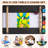 Aava Kids Art Table and 2 Chairs with Storage Bins,Toddler Activity Table