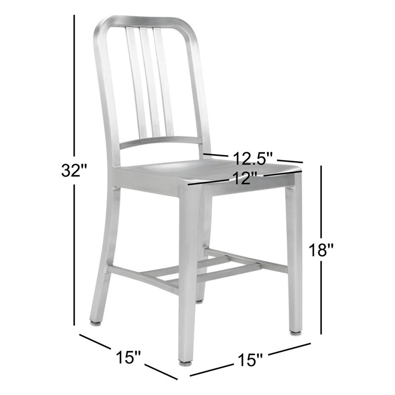 Chaise d'appoint en métal, Aluminium