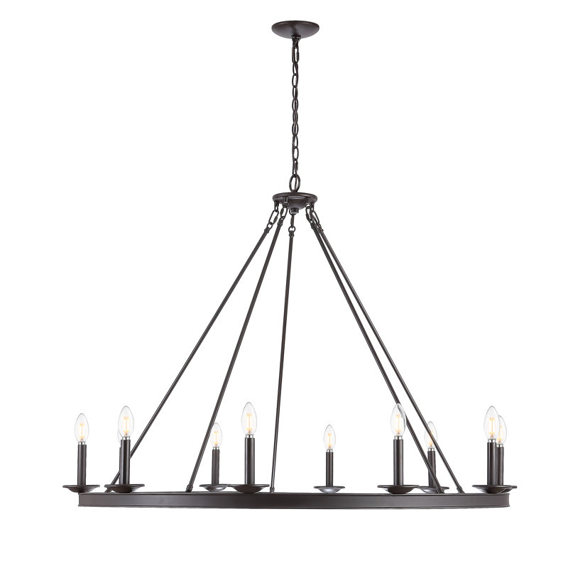 Natividad 10 - Light Chandelier, Oil Rubbed Bronze, 10 Lights