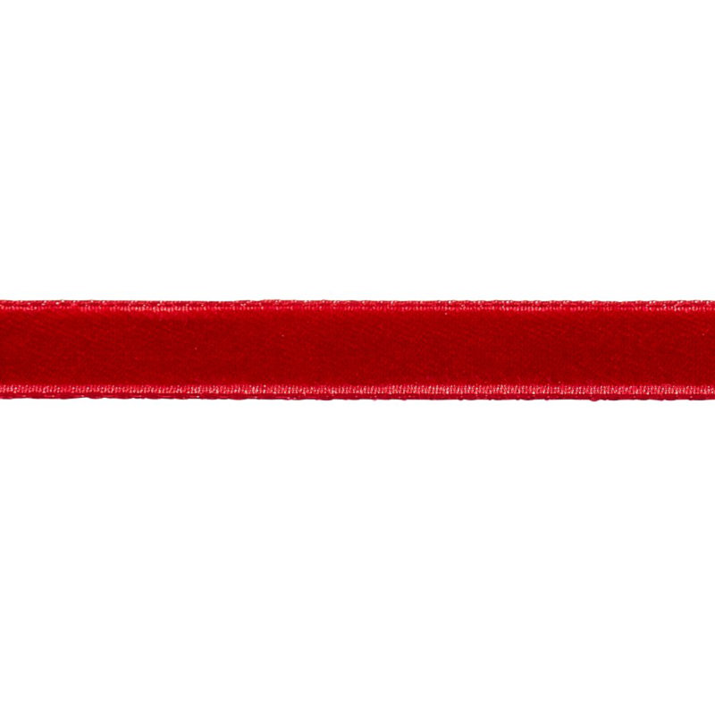 Velvet Tape Narrow, Crimson