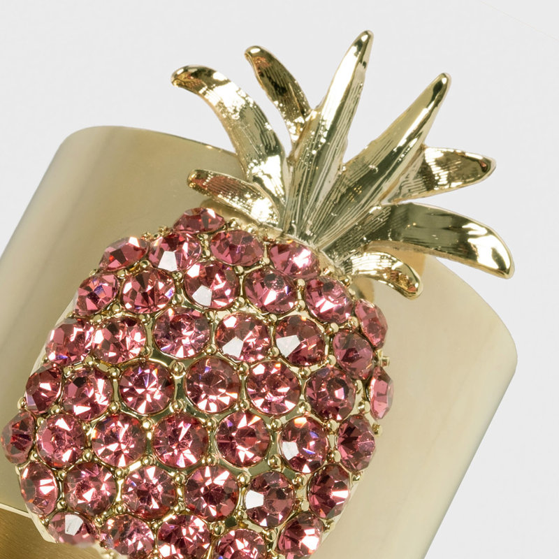 Pineapple Napkin Rings, Pink