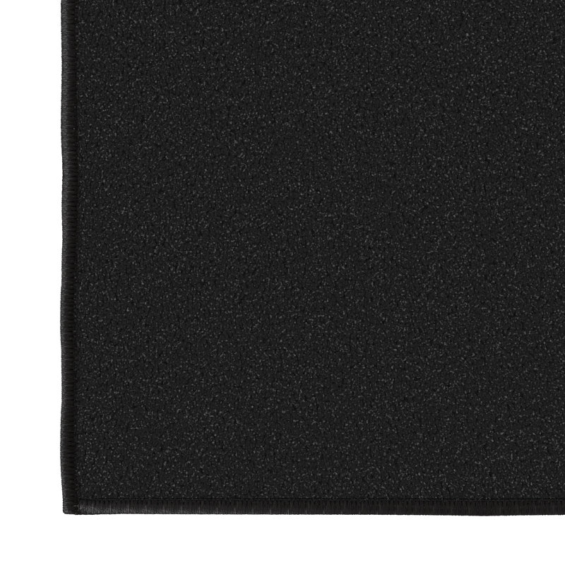 Indoor 2 ft. 7 in. x 50 ft. Black Non-Slip Aisle Runner Rug For Events, Weddings, Venues, Runner 2'7" x 50'