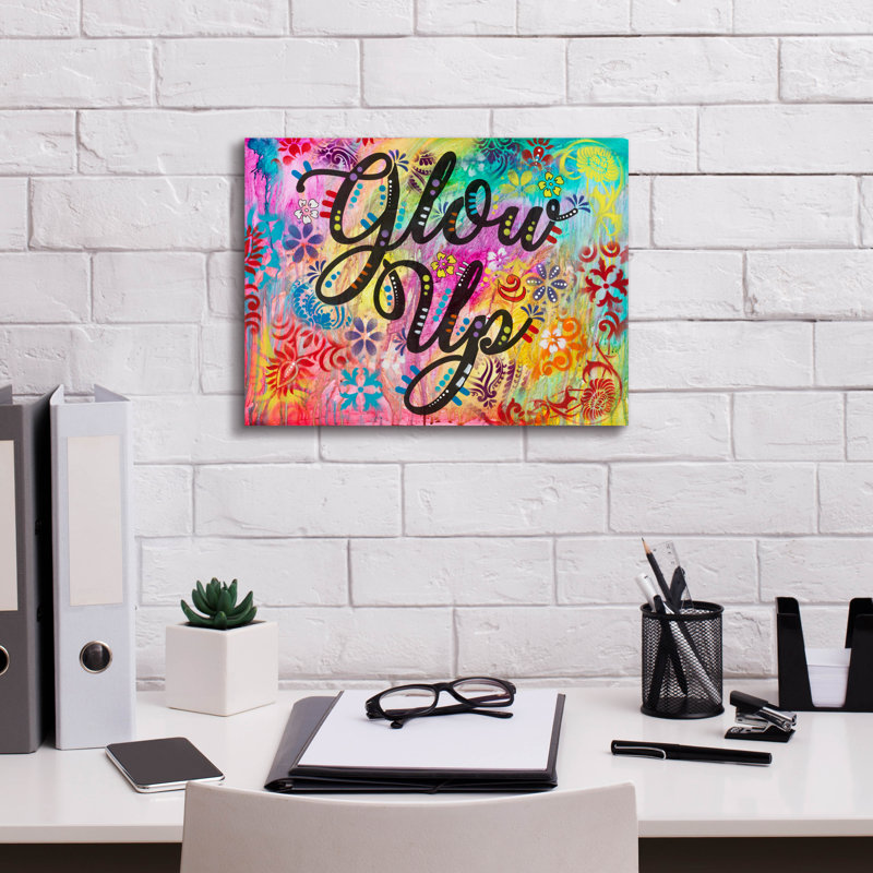 «Glow Up» par Dean Russo, art mural sur toile, H 12 po x l 16 po x P 0,75 po