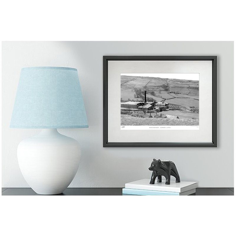 Waterfoot, Cowpe C1955 - Single Picture Frame Print, 60cm H x 80cm W x 2.3cm D