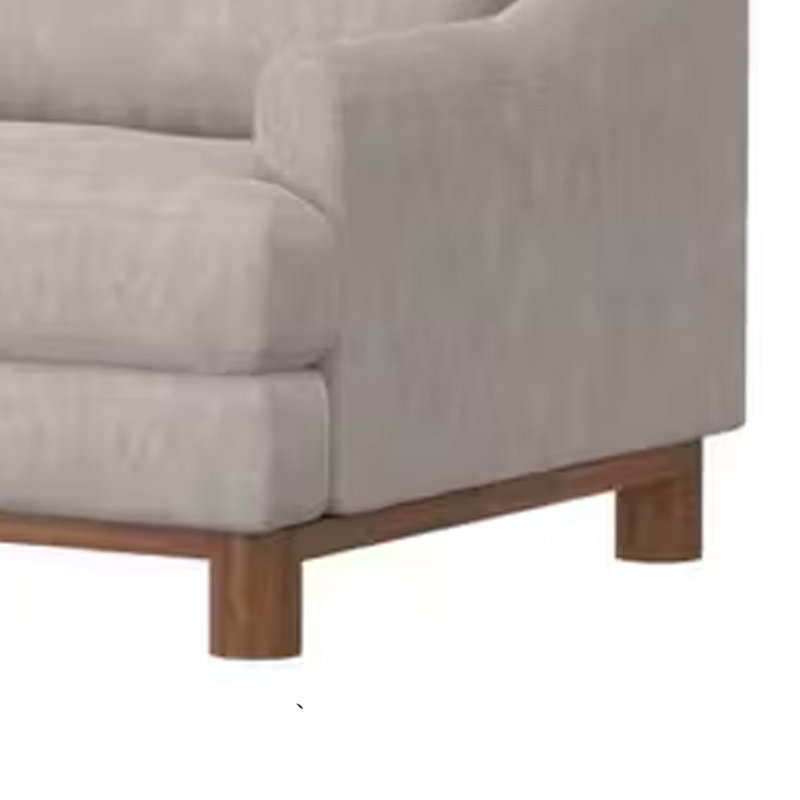 Canapé Samari, Oyster Grey Faux Leather, 37.5" H x 85" W x 39" D