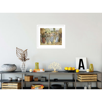 «La Ronde» par Camille Pissarro, impression giclée sur cadre