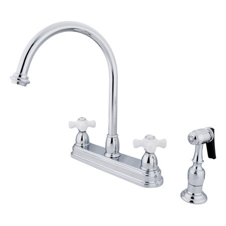 Distributeur d’eau chaud & froid avec jet latéral Restoration, Chrome poli