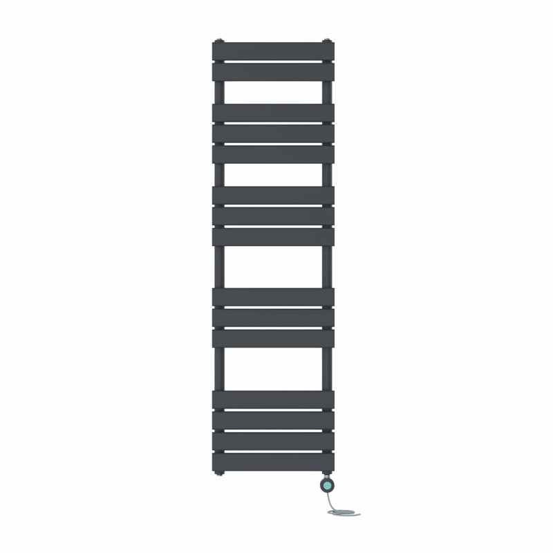 Flat Panel Towel Rail Heated Towel Rails, Anthracite, 160cm H x 45cm W x 6.2cm D