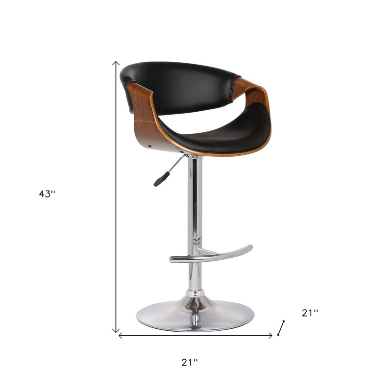 Tabouret de bar rotatif Mod, Noir
