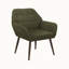 Fauteuil d'appoint en tissu vert foncé Cameron