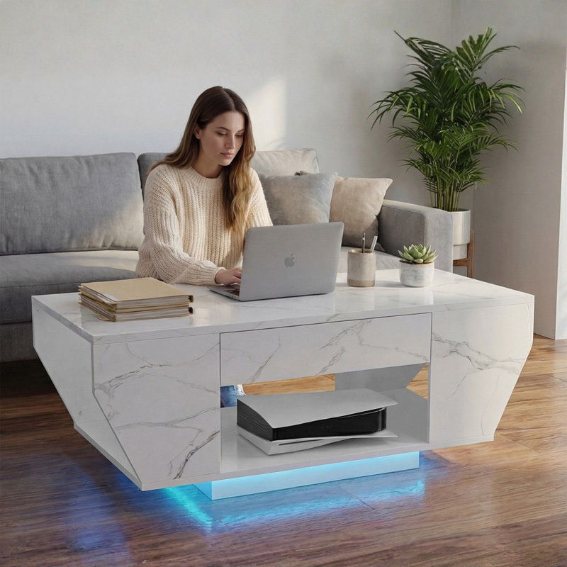 Frame Coffee Table with Storage