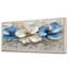 Impression sur toile rhododendron crème velours bleu Rhododendron II-711642873-711642872-616590845
