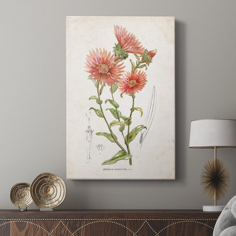Botanical I -Custom Wrapped Gallery Cavas, 18" H x 12" W