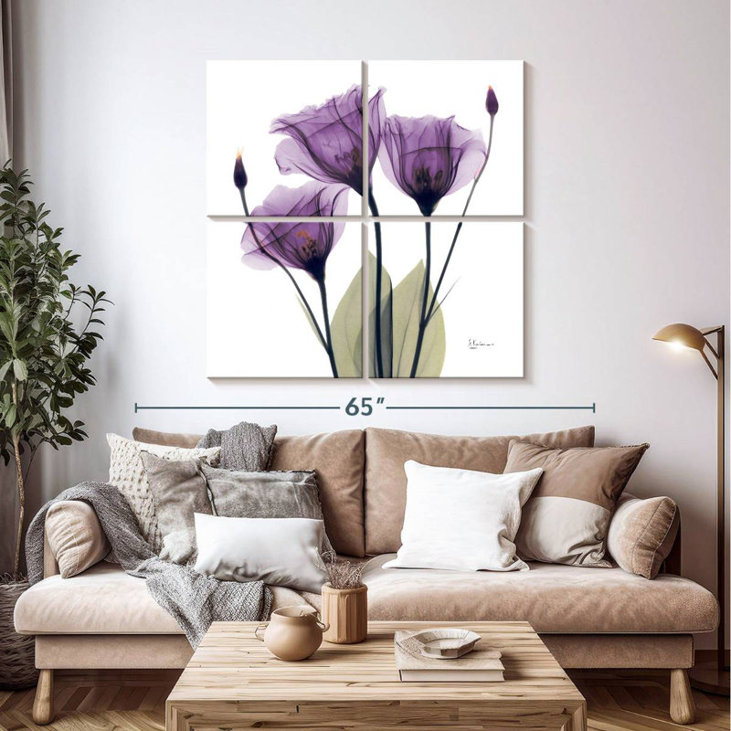 Harnek Royal Purple Gentian Trio, 45" H x 45" W