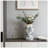 Vintage-Inspired Ceramic Flower Vase with Floral Pattern, Perfect for Farmhouse and Rustic Decor, 5.3x5.3x10.2 Inches