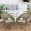 Chaise de patio à dîner avec coussins simple Watts-37026434-37026439