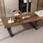 Bureau rectangulaire en bois massif noyer-246642154