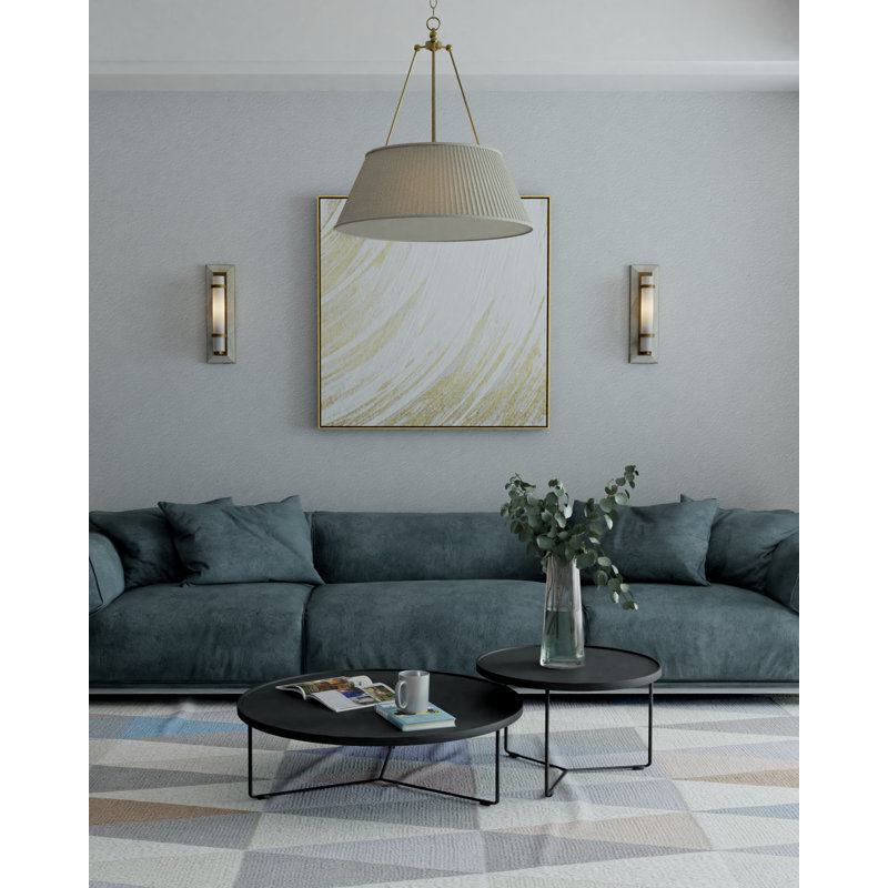 Bruneau 1 - Light Flush Mounted Sconce, Natural Alabaster/Oil Rubbed Bronze