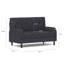 Velours côtelé, fauteuil convertible en velours côtelé avec structure en métal, revêtement en velours, siège mi-moelleux, dossier lâche, rembourrage en mousse pour l'espace de vie principal, fonctionnant comme accoudoirs coussinés-121048004