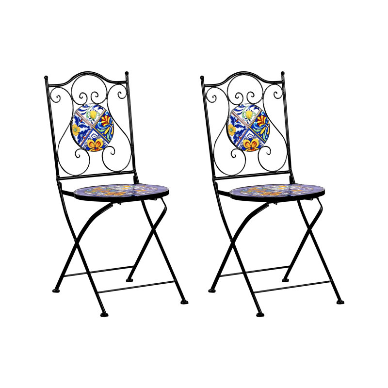 CORIANO Folding Patio Dining Side Chair