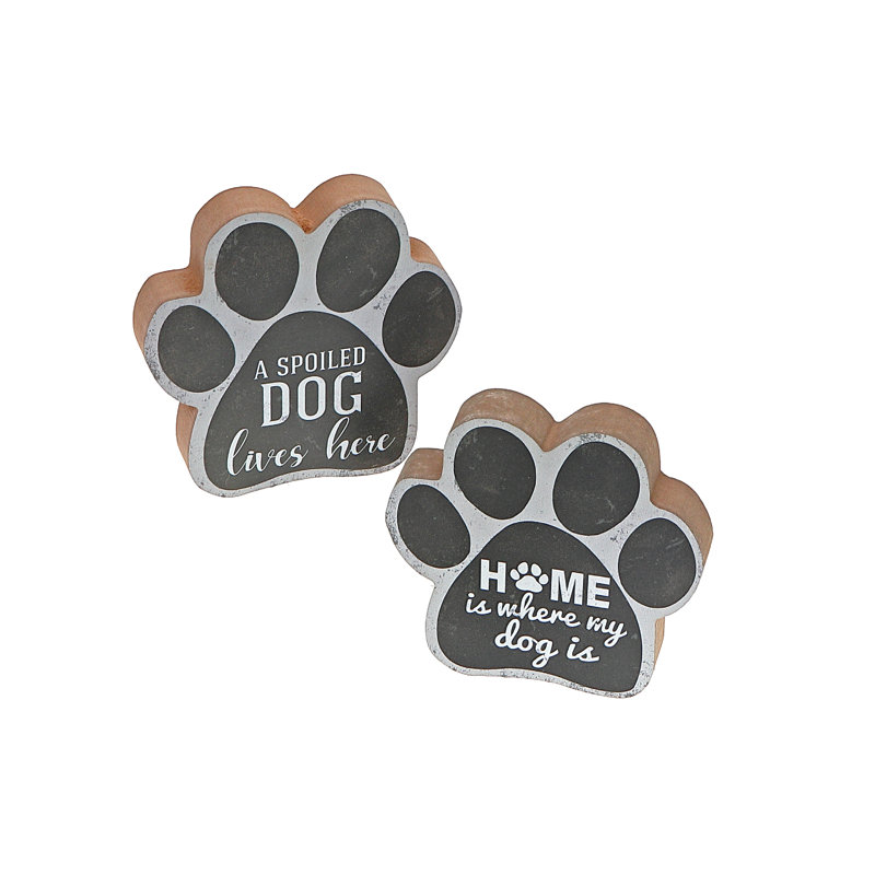 Ensemble de 2 figurines de pattes de chien Gysklys