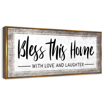 Plaque murale «Bless This Home»