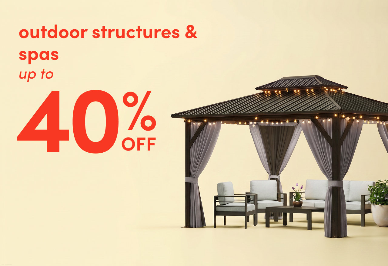 outdoor structure & spa sale