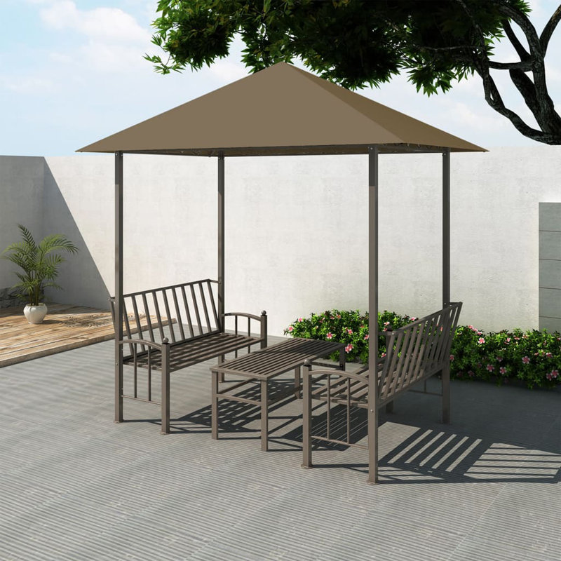 Pavilion 4 Seater Dining Set, Anthracite