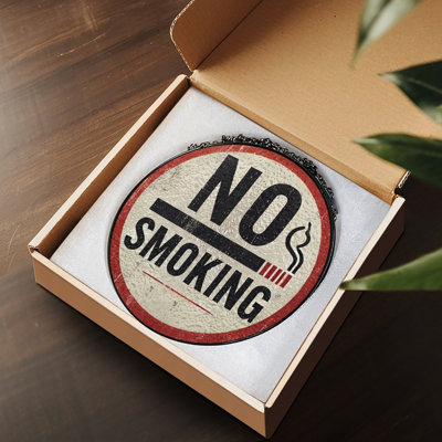 Panneau anti-tabac avec panneau de vitrail pour fenêtre