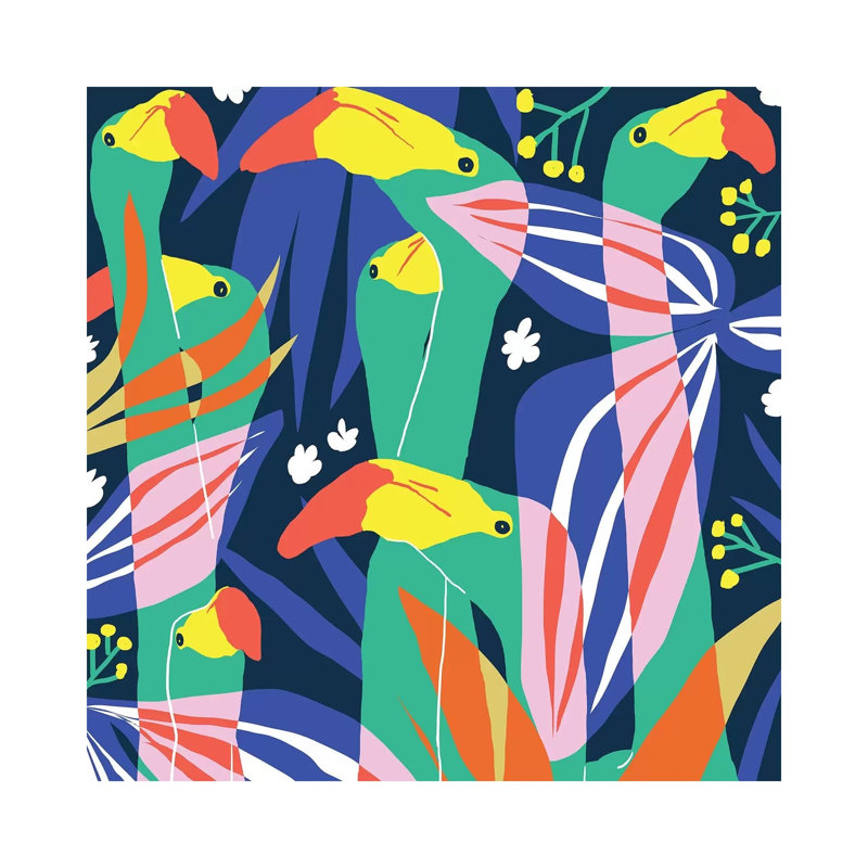 Don't Give A Flock - Wrapped Canvas Print, 93.98 cm H x 93.98 cm W x 3.175 cm D