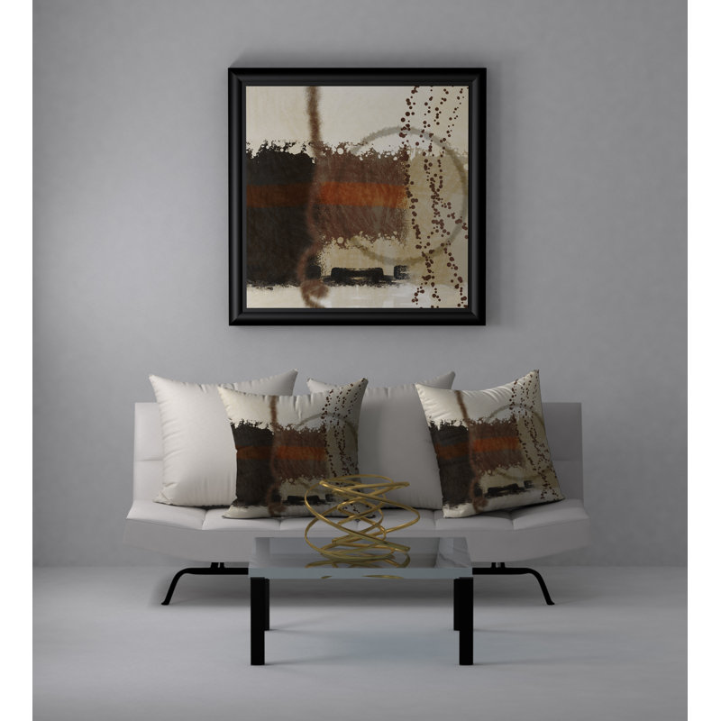 Coussin décoratif Rafraîchissant Ravissant, 24 po x 24 po, Blanc abstrait 2