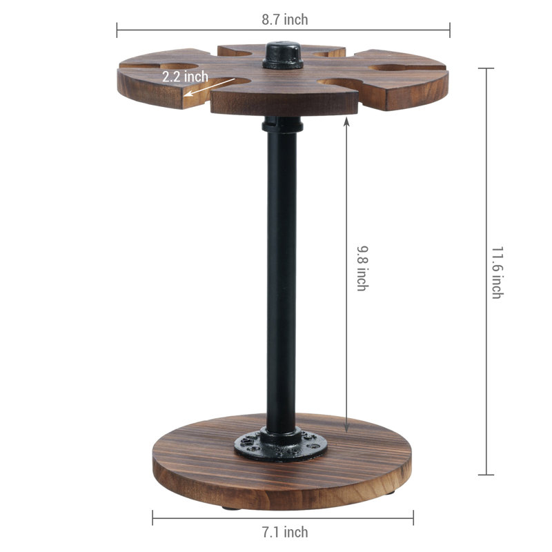 Support de table en verre à vin