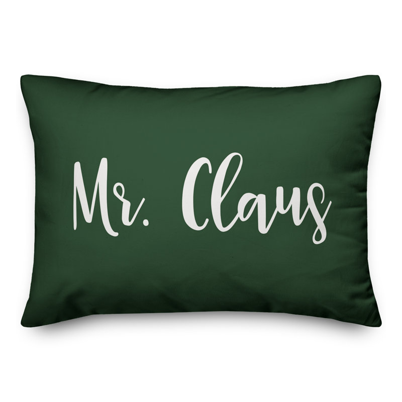 Reversible Throw Pillow, Dark Green