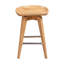 Tabouret de bar pivotant en bois massif Clithoe 31 po-1937972470-1967071436