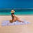 Cotton Oversized Beach Towel - Large 70 X 35 Inch Pool Towel, Striped Quick Dry Swimming Cabana Towel-1449071788