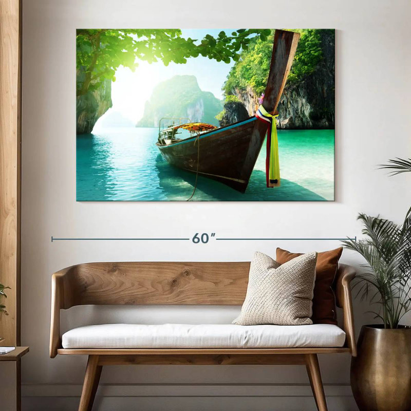 Mehar Thai Island Boat, 34" H x 51" W