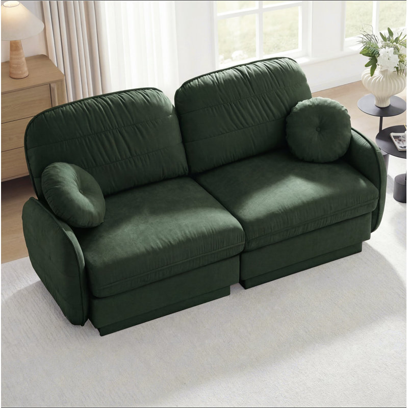 Canapé Chenille Cloud, Chenille verte
