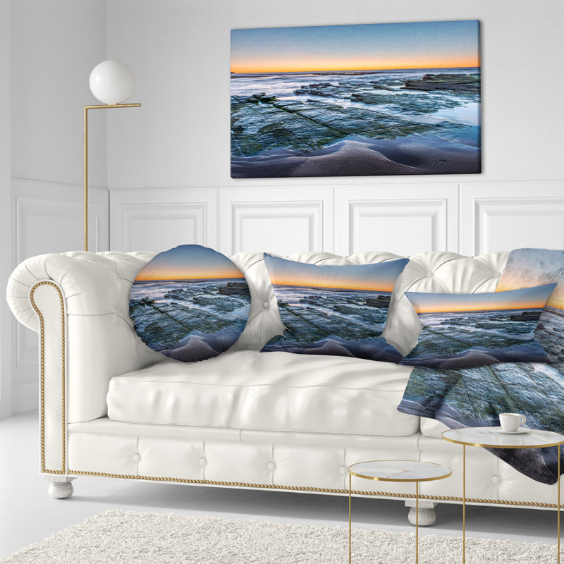 Coussin de mer pour le soleil au-dessus d’un grand sydney, Rectangle 12" x 20"