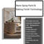 Slate Stainless Steel Writing Desk with Built-In Electrical Outlet-553164915