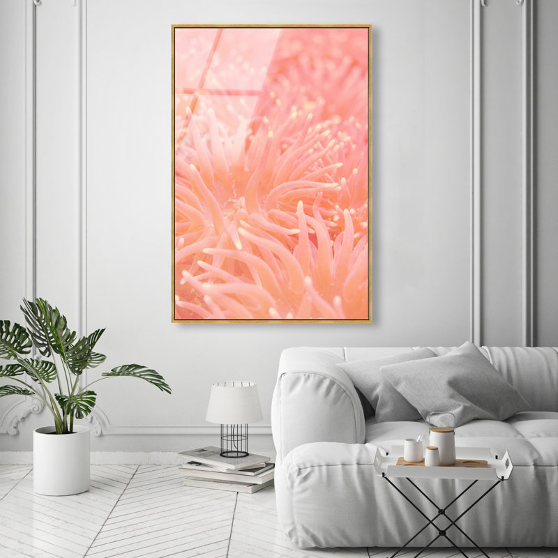 Deep Sea Flowers Print by Oliver Gal, 16"H x 11"W, Gold Floater Frame