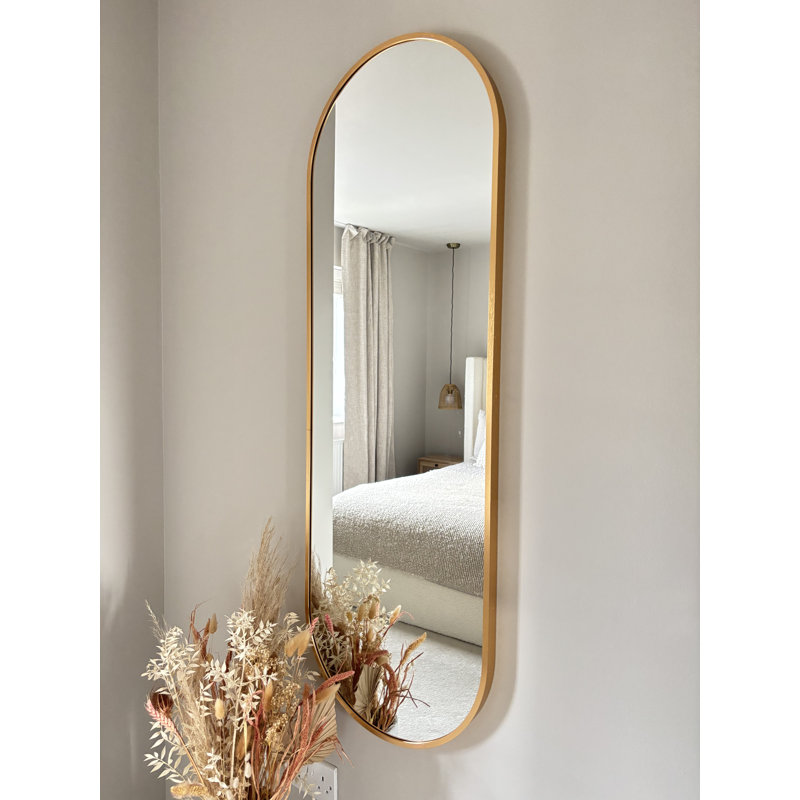 Decourcey Metal Oval Mirror