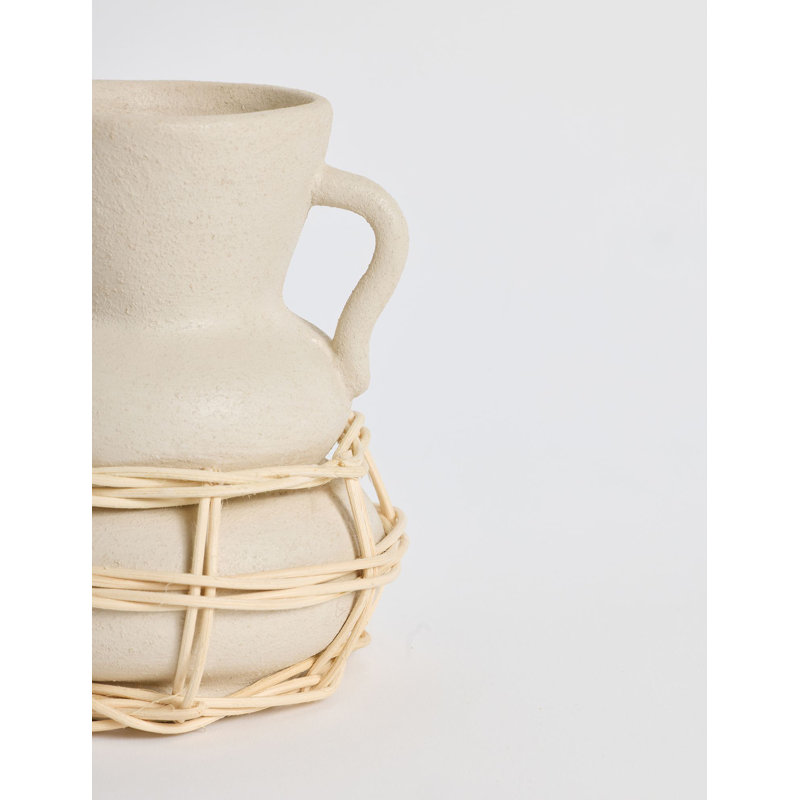 Vase en rotin naturel