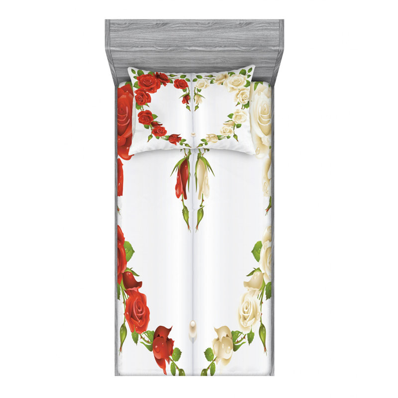 Microfiber Sheet Set, Twin Sheet Set with Fitted Sheet