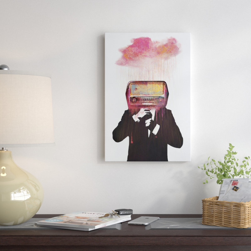 " Radiohead " by Dániel Taylor, 40" H x 26" W x 1.5" D, Wrapped Canvas