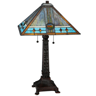 26"H Mission Rose Table Lamp